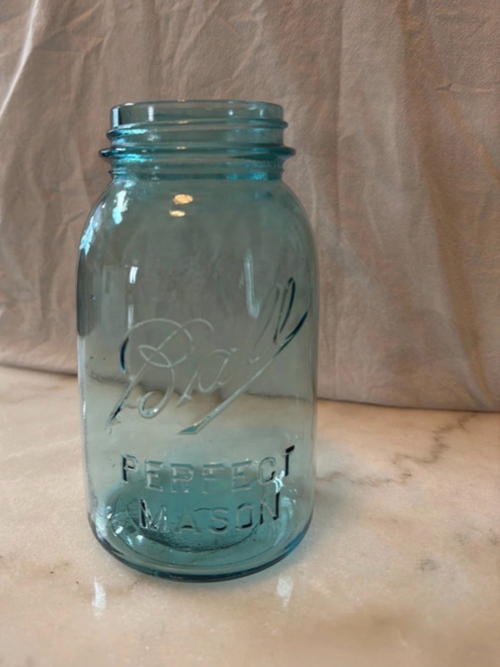 Ball Aqua Perfect Mason Decorative Glass Jar